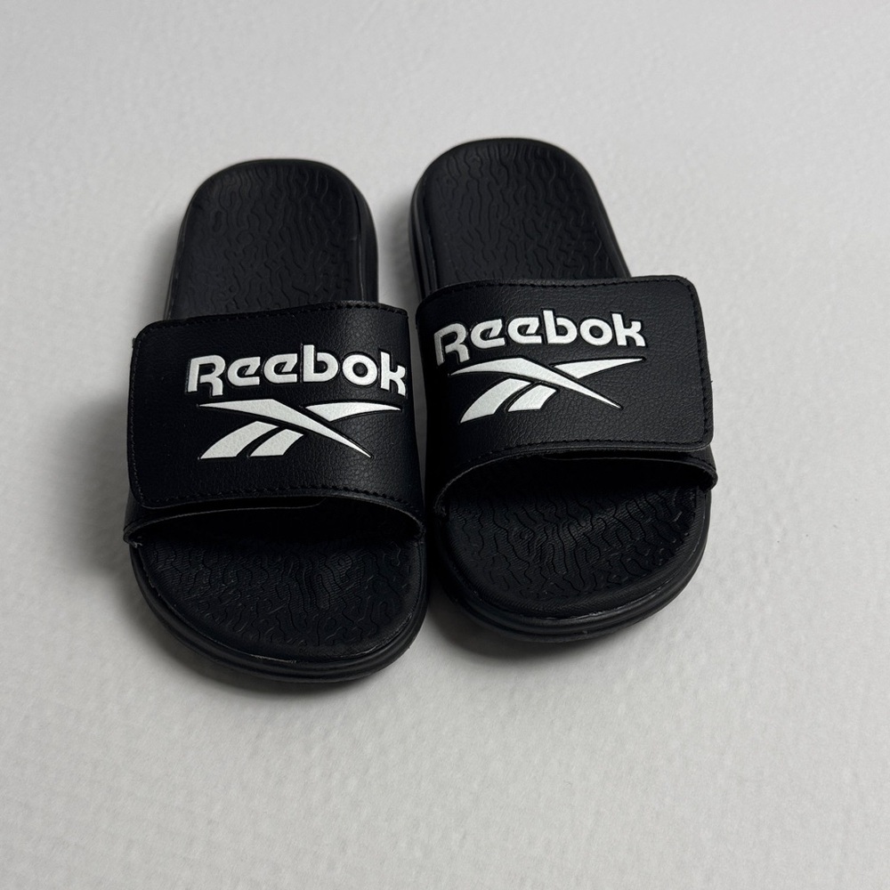 Reebok Kids Black Slide Sandals
